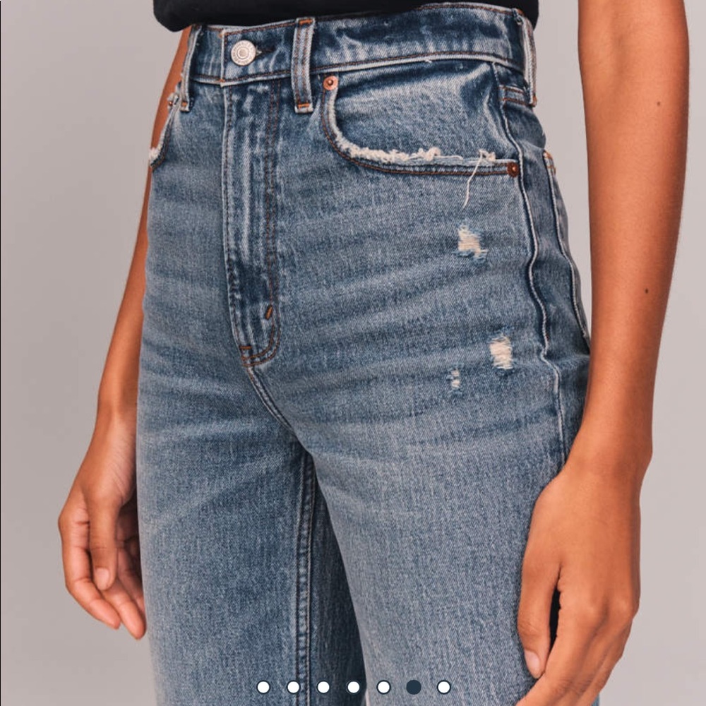 90s ultra high rise straight Jean